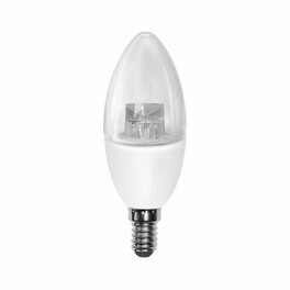 Лампа светодиодная PLED-DIM C37 7w CLEAR 2700K 520Lm E14 230/50 Jazzway