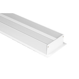 Профиль встраиваемый алюминиевый LE.8832, белый (2.5м) SWG