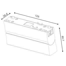 Светильник трековый SLIM, 48В 10W черный 2700-6000К DL-SLIM-FLBL-10-CCT SWG