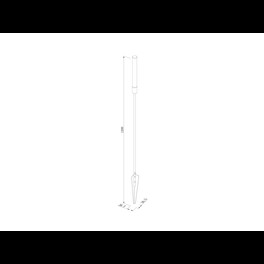 Ландшафтный светильник Камыш 1W-24V-WW-IP65 1200 мм 00-00045680 SWG