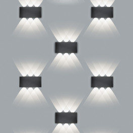 Cветильник настенный декоративный DH101, 6*1W, 450Lm, 4000K, черный Feron