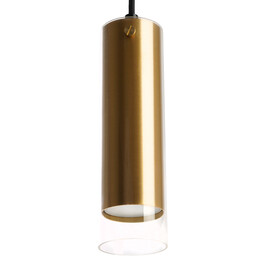 Светильник потолочный на подвесе MR16 35W, 230V, GU10, золото, чёрный D55*H200 ML1898 Feron