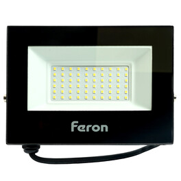 Прожектор светодиодный 2835 SMD 50W 6400K IP65 AC/DC 12-48V/50Hz, черный , LL-97 Feron