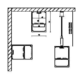 Профиль подвесной/накладной алюминиевый LS.4970, белый (2.5м) SWG