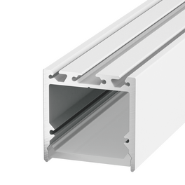 Профиль подвесной/накладной алюминиевый LS.3535, белый (2.5м) SWG
