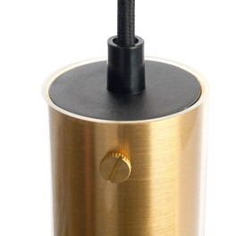 Светильник потолочный на подвесе MR16 35W, 230V, GU10, золото, чёрный D55*H200 ML1898 Feron