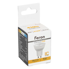 Лампа светодиодная, (5W) 230V GU10 2700K MR11 с линзой 38 градусов, LB-272 Feron 