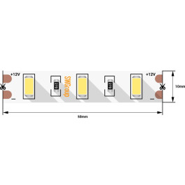 Лента светодиодная стандарт SMD5630 60LED/м 12Вт/м 12В IP20 Цвет:Теплый белый (1метр) SWG 