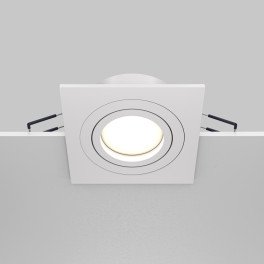 Светильник встраиваемый поворотный Atom DL024-2-01W квадратный белый  Maytoni