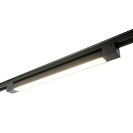 Светодиодный светильник AL232 трековый однофазный на шинопровод 30W 4000K 120 градусов черный Feron