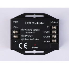 Контроллер для светодиодных лент RGB 2.4G 24A 12V 288W/ 24V 576W Ambrella light