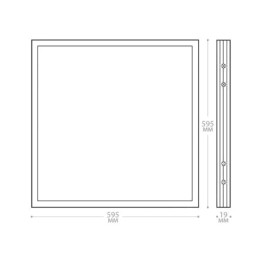 Светодиодный светильник AL2115 встраиваемый 72W 6500K белый со встроенным ЭПРА  Feron