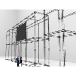 Фермы металлические Line 12*12*200cm, цвет черный, SignImpress