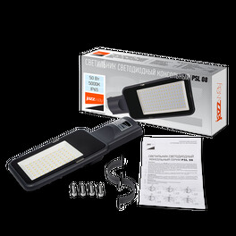 Светильник светодиодный консольный PSL 08 50w 5000K GR 120° IP65 Jazzway