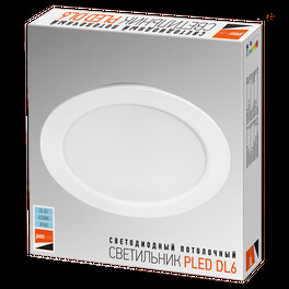 Cветильник светодиодный встраиваемый PLED DL6 24w 6500K WH IP40 Jazzway