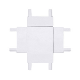 Коннектор X образный к шинопроводу однофазному магнитному Thin Белый SignImpress