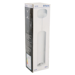 Светильник потолочный на подвесе MR16 35W, 230V, GU10, белый D55*H200 ML1888 Feron
