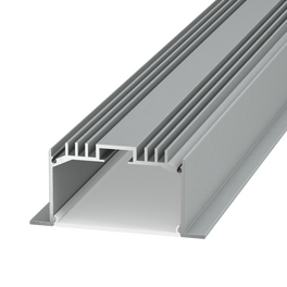 Профиль встраиваемый алюминиевый PE63, 2м, 4 заглушки, 8 креплений SWG