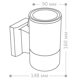 Светильник садово-парковый, 230V E27, DH0701, серый Feron