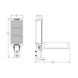 Светильник консольный FP 150 75W 5000K 90гр Faros