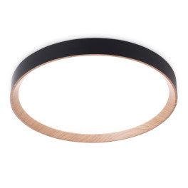 Потолочный светильник черный/светлое дерево IP20 60W D490*80 (ПДУ ИК) Ambrella light