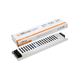 Блок питания ультратонкий в мет.ком корпусе, IP20, 150W, 24V SWG
