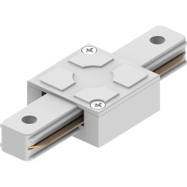 Коннектор прямой для шинопровода, белый, LD1006 для CAB1005, Feron АКЦИЯ
