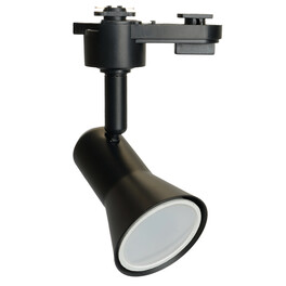 Светильники трековые на шинопровод GU10, однофазный (ИВО) AL187, 50W, 230V, цвет черный FERON