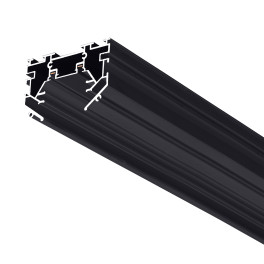 Шинопровод 1фаза встраиваемый Stretch 24/48В для магнитных треков Чёрный 1м SignImpress