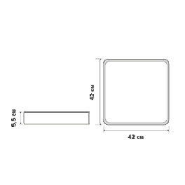 Светильник светодиодный потолочный PPB Scandic-S 54w 4000K GR IP20 Jazzway