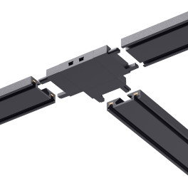 Шинопровод 1фаза накладной Ultra Thin 24/48В для магнитных треков Чёрный 2м SignImpress