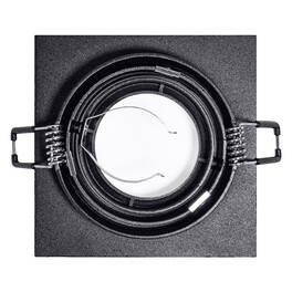 Светильник встраиваемый поворотный GU5.3 (MR16) квадрат 010103 Чёрный SignImpress