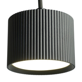 Светильник потолочный Barrel HL4588 ARIA levitation 12W, 230V, GX53, черный, на подвесе 1,7 м Feron