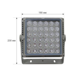 Прожектор светодиодный WRN 1972 24В 72Вт RGB SMD3535 36Д 30˚ SignImpress