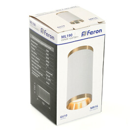 Светильник потолочный ML190 Barrel GATSBY MR16 GU10 35W 230V, белый + античное золото Feron