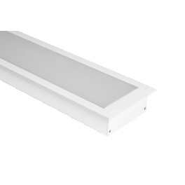 Профиль встраиваемый алюминиевый LE.8832, белый (2.5м) SWG